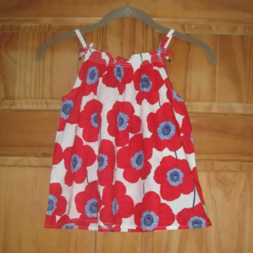 5/$20 Girls OshKosh B'gosh Red Poppy Tank Top